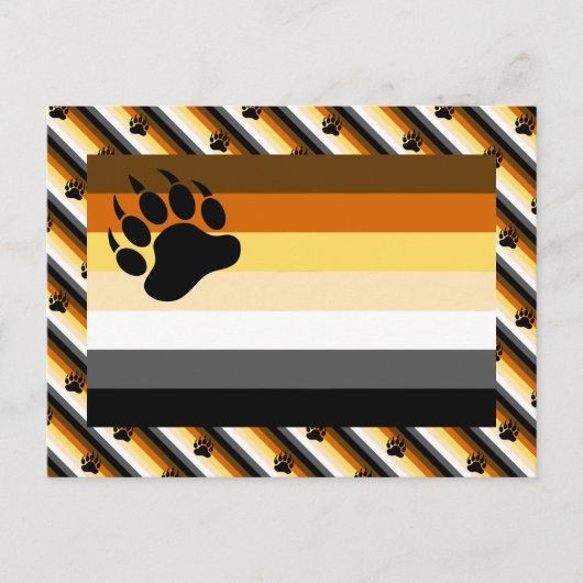 Beer Pride Vlag Briefkaart (Voorkant)