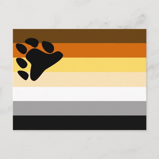 Beer Pride Vlag Briefkaart (Voorkant)