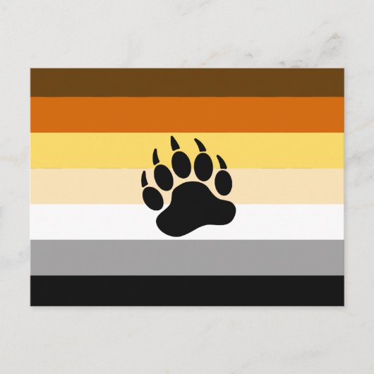 Beer Pride Vlag Briefkaart (Voorkant)
