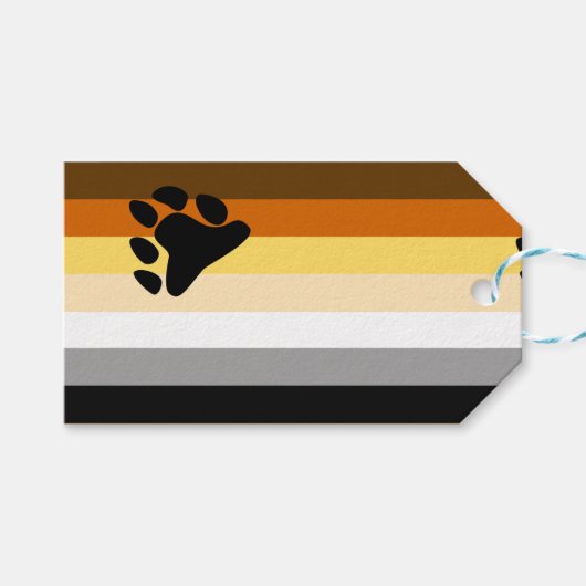 Beer Pride Vlag Cadeaulabel (Voorkant (Horizontaal))