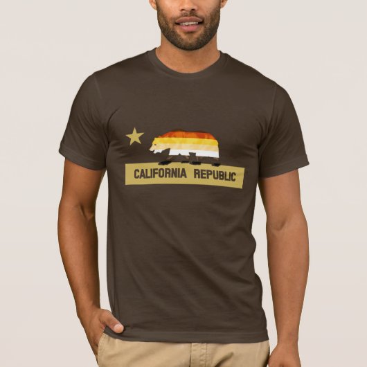 Beer Pride Vlag California Beer T-shirt (Voorkant)