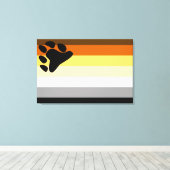 Beer Pride Vlag Canvas Afdruk (Insitu (Houten vloer))