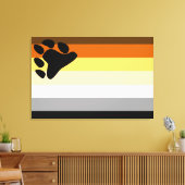 Beer Pride Vlag Canvas Afdruk (Insitu (Woonkamer))