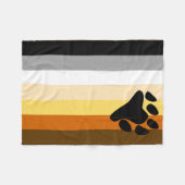 Beer Pride Vlag Fleece Deken (Voorkant (Horizontaal))