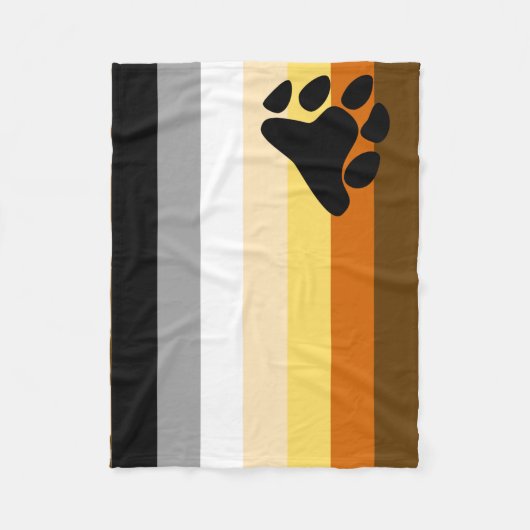 Beer Pride Vlag Fleece Deken (Voorkant)
