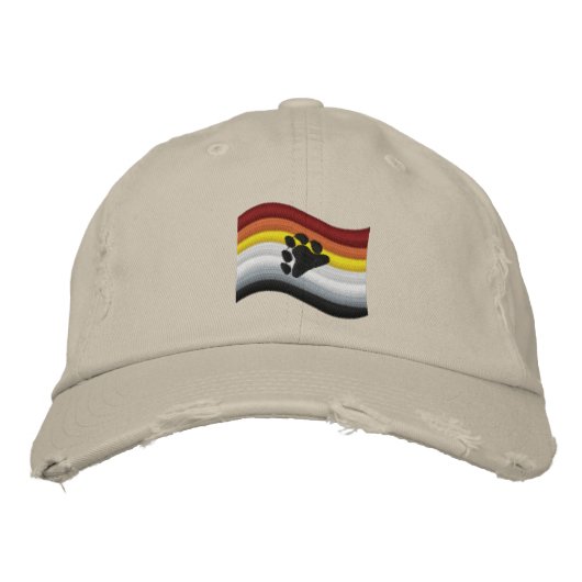 Beer Pride Vlag Geborduurde Honkbalpet Pet (Voorkant)