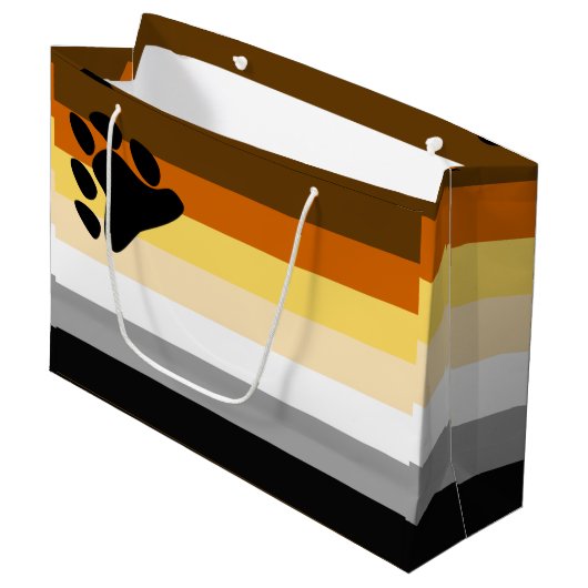 Beer Pride Vlag Groot Cadeauzakje (Voorkant Gekanteld)