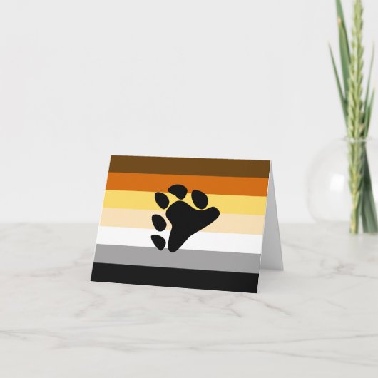 Beer Pride Vlag met Poot Bedankkaart (Voorkant)
