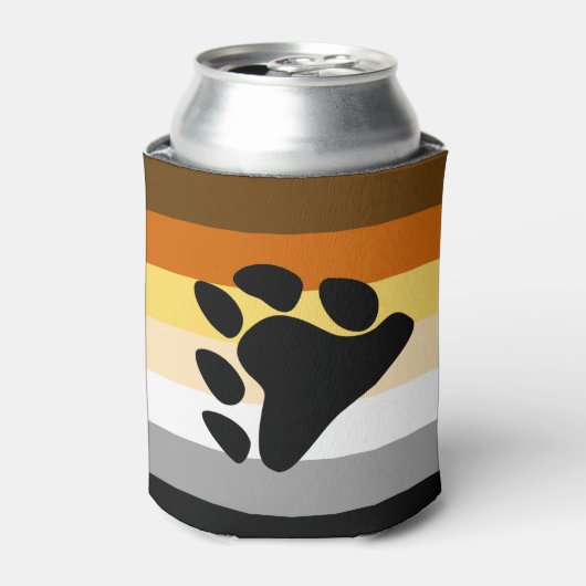 Beer Pride Vlag met Poot Blikjeskoeler (Blikje Voorkant)