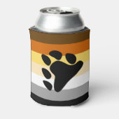 Beer Pride Vlag met Poot Blikjeskoeler (Blikje Achterkant)