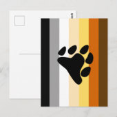 Beer Pride Vlag met Poot Briefkaart (Voorkant / Achterkant)