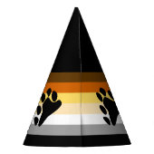 Beer Pride Vlag met Poot Feesthoedjes (Achterkant)