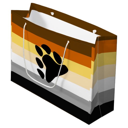 Beer Pride Vlag met Poot Groot Cadeauzakje (Voorkant Gekanteld)