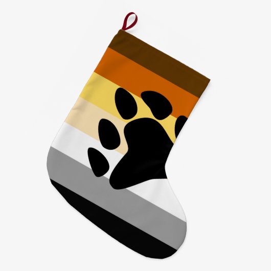 Beer Pride Vlag met Poot Grote Kerstsok (Voorkant (Hangend))