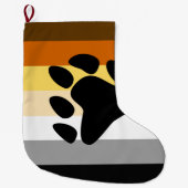Beer Pride Vlag met Poot Grote Kerstsok (Voorkant)
