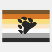 Beer Pride Vlag met Poot Inpakpapier Vel (Voorkant 2)