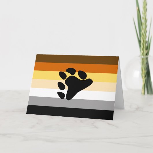 Beer Pride Vlag met Poot Kaart (Voorkant)