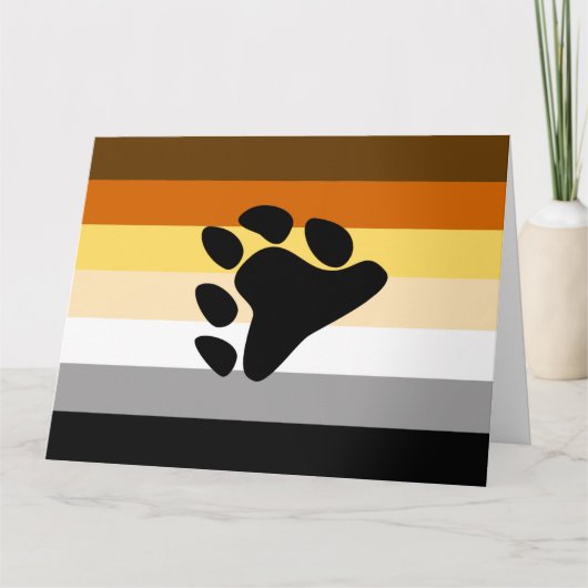 Beer Pride Vlag met Poot Kaart (Voorkant)