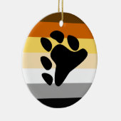 Beer Pride Vlag met Poot Keramisch Ornament (Rechts)
