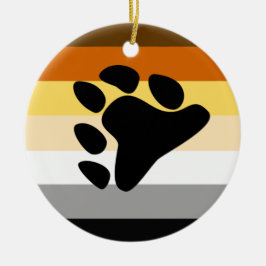 Beer Pride Vlag met Poot Keramisch Ornament