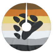 Beer Pride Vlag met Poot Kerstboom Rok (Voorkant)