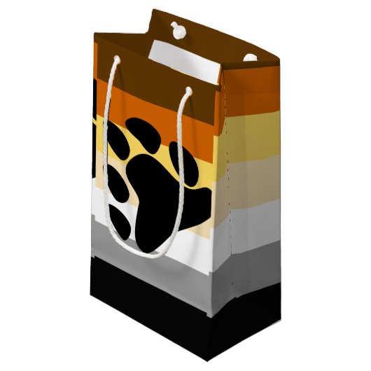 Beer Pride Vlag met Poot Klein Cadeauzakje (Voorkant Gekanteld)