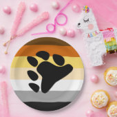 Beer Pride Vlag met Poot Papieren Bordje (Feest)