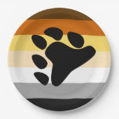 Beer Pride Vlag met Poot Papieren Bordje (Voorkant)