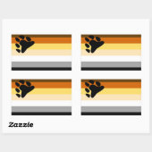 Beer Pride Vlag Rechthoekige Sticker (Vel)