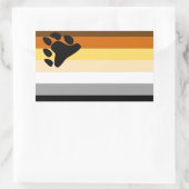Beer Pride Vlag Rechthoekige Sticker (Tas)