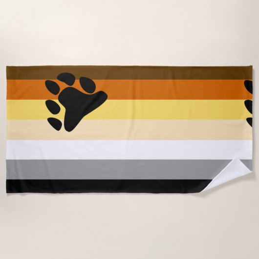 Beer Pride Vlag Strandlaken (Voorkant)