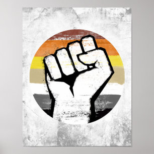 Beer Pride Vuist Cirkel Print