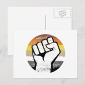 Beer Pride Vuist Cirkel Print Briefkaart (Voorkant / Achterkant)