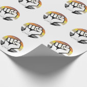 Beer Pride Vuist Cirkel Print Cadeaupapier (Hoek)
