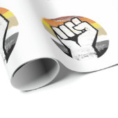 Beer Pride Vuist Cirkel Print Cadeaupapier (Rol Hoek)