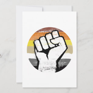 Beer Pride Vuist Cirkel Print Feestdagenkaart