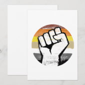 Beer Pride Vuist Cirkel Print Feestdagenkaart (Voorkant / Achterkant)