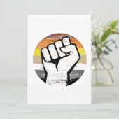 Beer Pride Vuist Cirkel Print Feestdagenkaart (Staand voorkant)