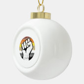 Beer Pride Vuist Cirkel Print Keramische Bal Ornament (Rechts)