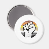 Beer Pride Vuist Cirkel Print Magneet (Voorkant / Achterkant)