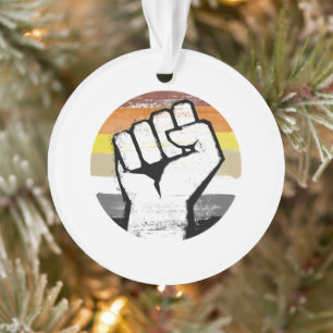 Beer Pride Vuist Cirkel Print Ornament