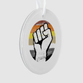 Beer Pride Vuist Cirkel Print Ornament (voorkant)