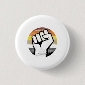 Beer Pride Vuist Cirkel Print Ronde Button 3,2 Cm (Voorkant)