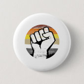 Beer Pride Vuist Cirkel Print Ronde Button 5,7 Cm (Voorkant)