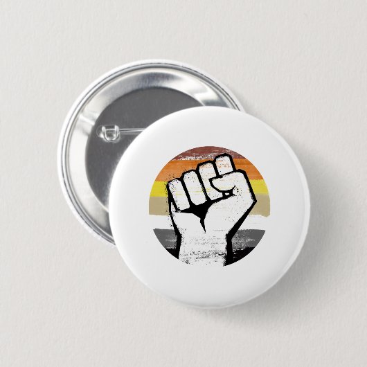 Beer Pride Vuist Cirkel Print Ronde Button 5,7 Cm (Voorkant /achterkant)
