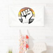 Beer Pride Vuist Cirkel Print Spandoek (Insitu)
