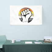 Beer Pride Vuist Cirkel Print Spandoek (Beurs)