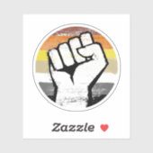 Beer Pride Vuist Cirkel Print Sticker (Vel)