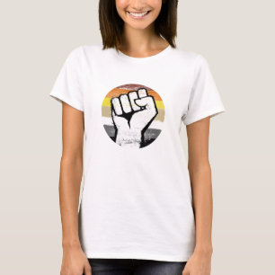 Beer Pride Vuist Cirkel Print T-shirt