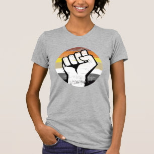Beer Pride Vuist Cirkel Print T-shirt